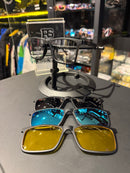 Óculos Rayban Armação Preto Clip-On 3 em 1 Multi Cores - Pronta Entrega