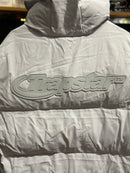 Jaqueta Puffer Trapstar “It’s a Secret” Cinza Claro - Pronta Entrega