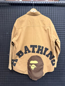 Camiseta Manga Longa Bape Brown - Pronta Entrega