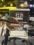 Óculos Miu Miu Redondo Armação Gold/Red Lente Rose - Pronta Entrega