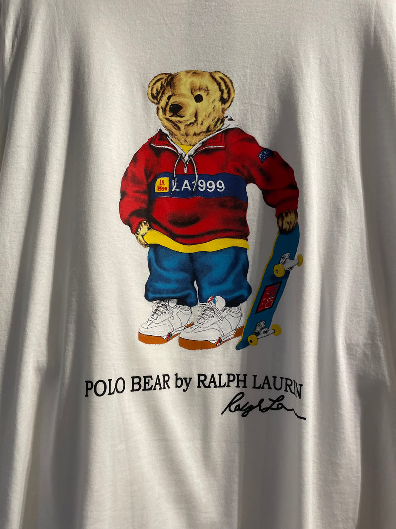 Camiseta POLO BEAR x RALPH LAUREN Branca - Pronta Entrega