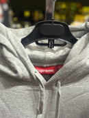 Moletom Supreme Big Logo Jacquard Cinza/Vermelho - Pronta Entrega