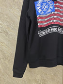 Jaqueta Chrome Hearts × Vintage Chrome Hearts American Flag Scroll Thermal Zip Up