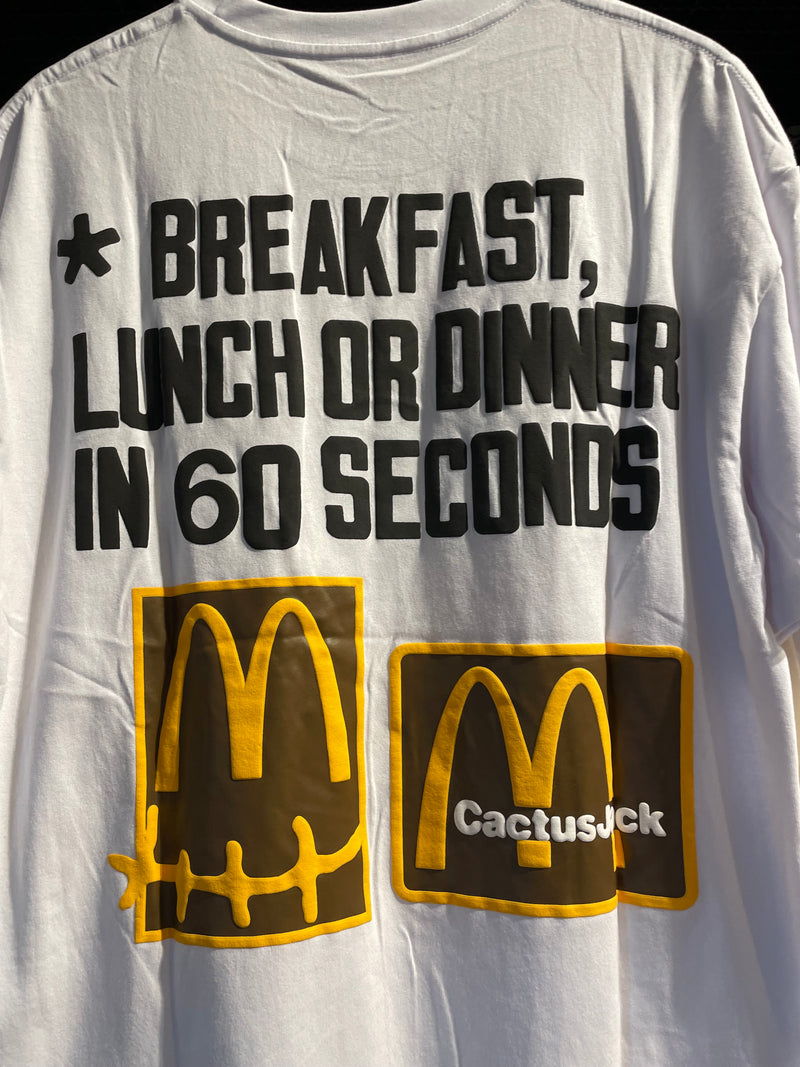 Camiseta TRAVIS SCOTT x MC DONALDS Branca - Pronta Entrega