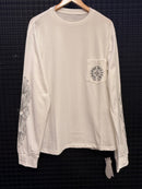 Chrome Hearts x Comme des Garçons Cross Long Sleeve White - Pronta Entrega