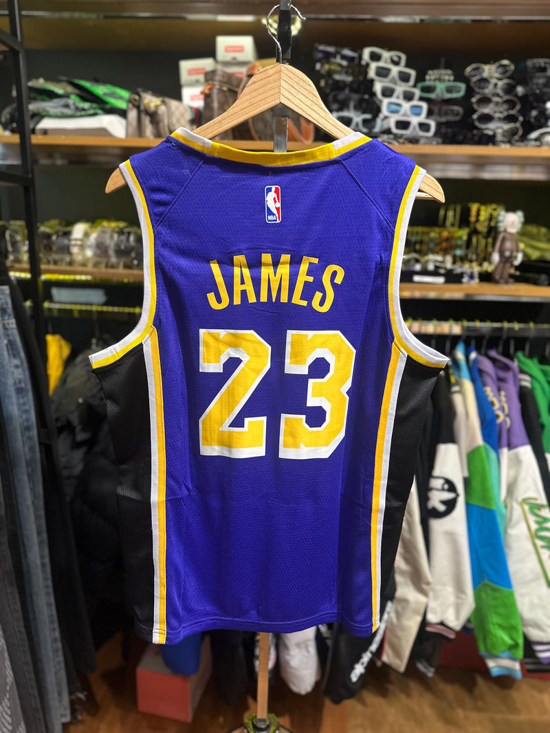 Jersey Air Jordan NBA Los Angeles Lakers Purple LeBron James