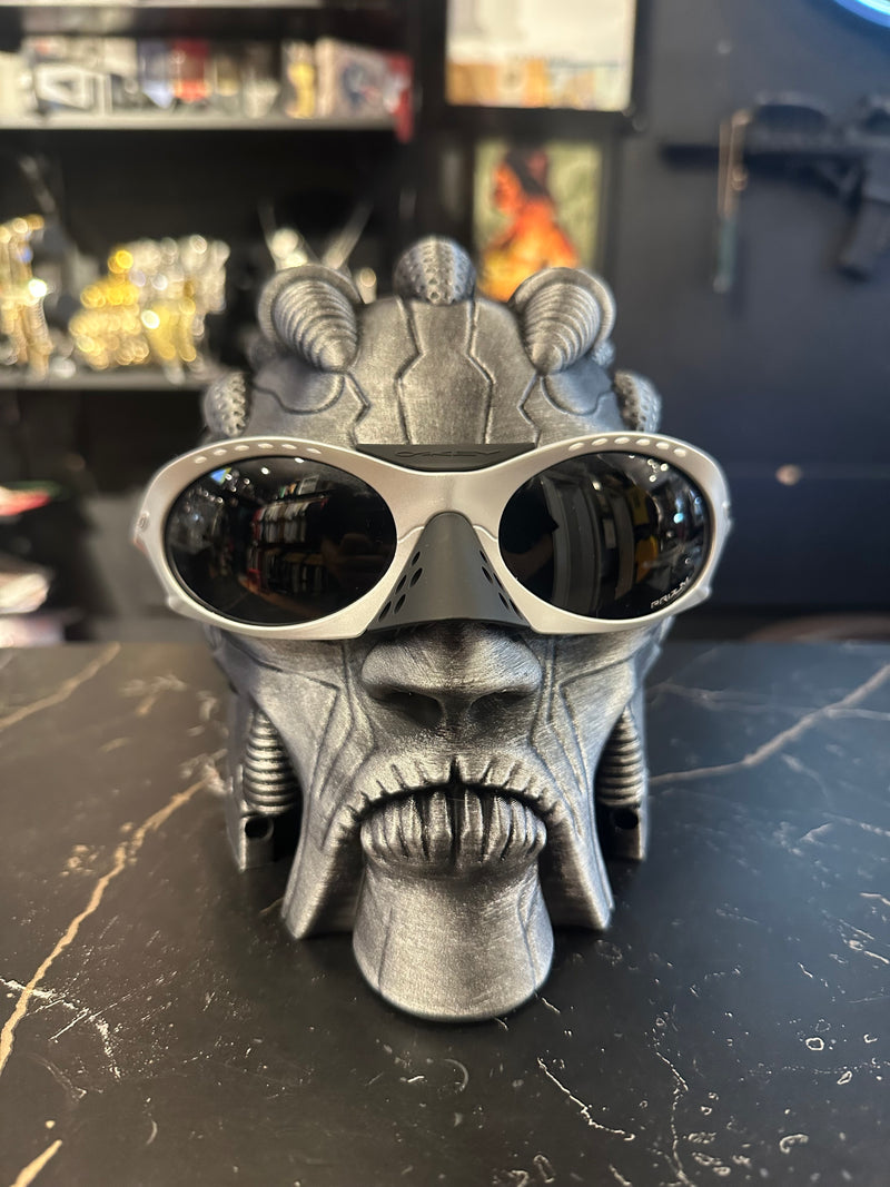 Óculos Oakley PLANTARIS Silver Lente Preta - Pronta Entrega