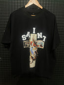 Camiseta Saint Angel In Cruz Black - Pronta Entrega