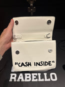 Bolsa OFF-WHITE 1.4 Jitney Bag "CASH INSIDE" Off White Branca - Pronta Entrega