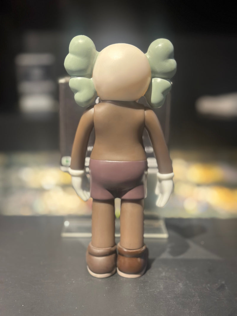 Boneco Colecionável KAWS Marrom/Verde 18cm - Pronta Entrega