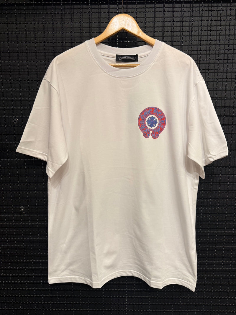 Camiseta Chrome Hearts Pink Graphics White - Pronta Entrega