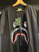 Camiseta BAPE ‘Shark Logo’ Preta - Pronta Entrega