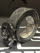 Cinto Gucci Black Fivela GG 110 CM  - Pronta Entrega