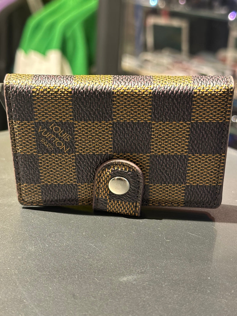 Carteira Louis Vuitton Xadrez Com Fecho Cartão Ejetável - Pronta Entrega