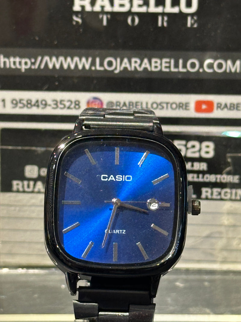 Relógio Casio A138 Vintage Fundo Azul - Pronta Entrega