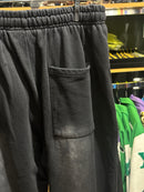 Calça Hellstar High Street Moletom Destonado Preto - Pronta Entrega