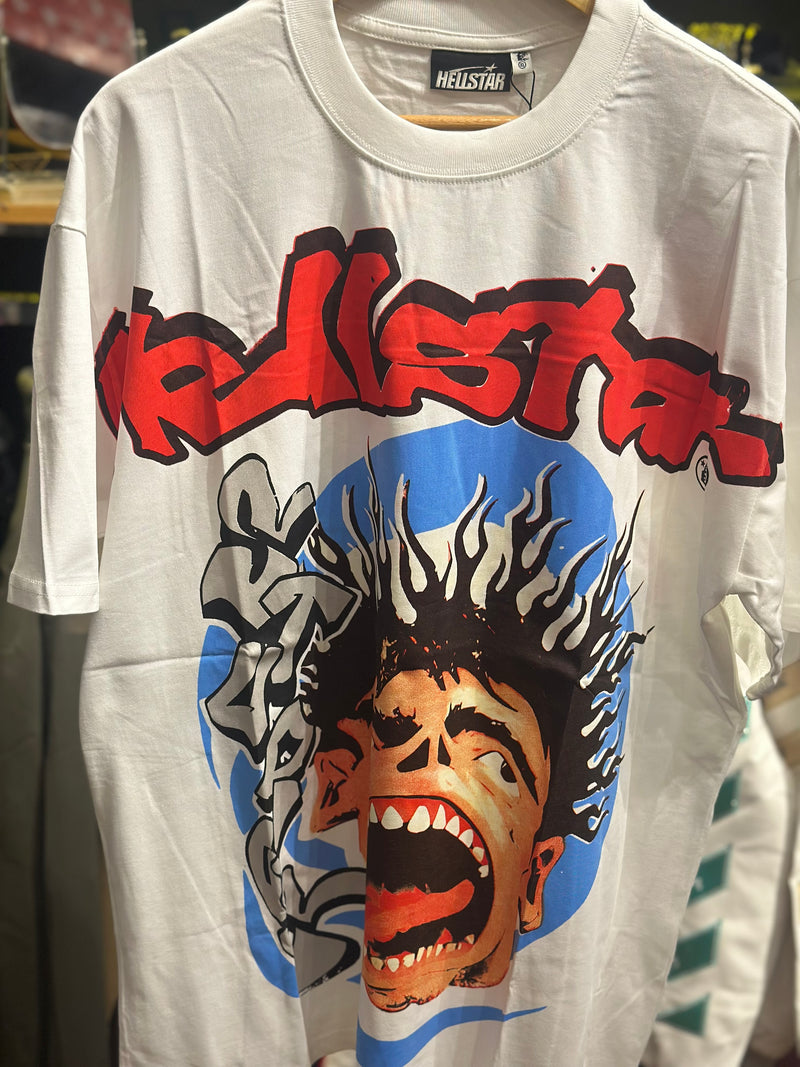 Camiseta Hellstar Scream Boy Branca - Pronta Entrega