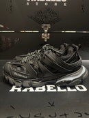 Tênis Balenciaga Cano Baixo Track Preto Com Led - Pronta Entrega