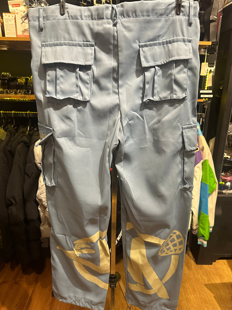Calça Sarja Minus Two Azul Logo Cinza - Pronta Entrega