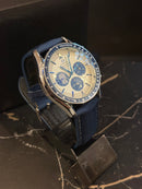 Relógio Omega Speedmaster Professional "Snoopy" 50th Anniversary Blue - Pronta Entrega