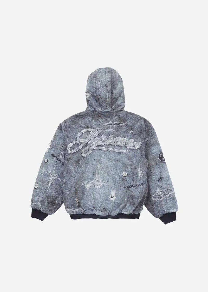 Jaqueta Supreme HJR Trompe L'oeil Hooded Work Jacket - Pronta Entrega