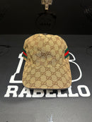 Boné Gucci Gold Aba Curva Faixa Lateral - Pronta Entrega