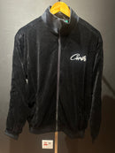 Jaqueta Corteiz VVS Velour Jacket Black - Pronta Entrega