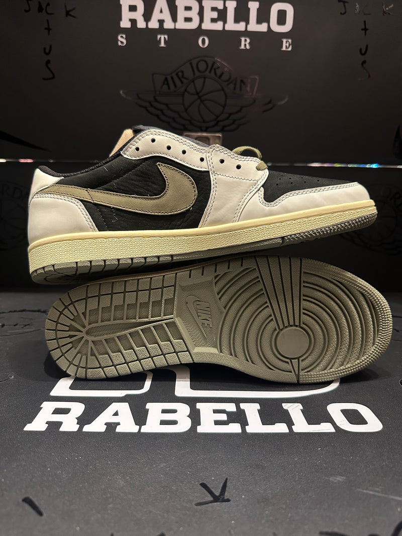 Tênis Nike Air Jordan 1 Retro Low OG SP Travis Scott Olive - Pronta Entrega