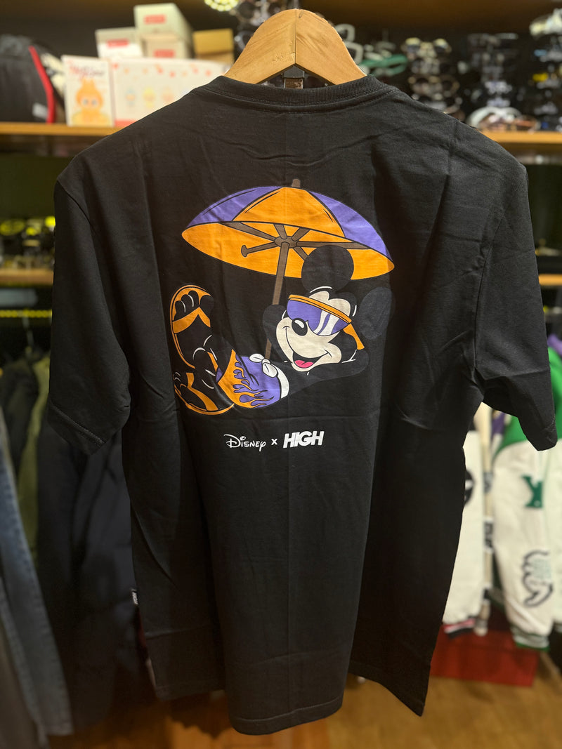 Camisa High X Disney Preta Mickey Mouse - Pronta Entrega