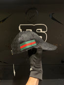 Boné Gucci Black Aba Curva Faixa Lateral - Pronta Entrega