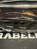 Bolsa Diesel Feminina 1DR Crossbody Couro Silver - Pronta Entrega