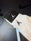 Meia Jordan Cano Alto Brando Listrado - Pronta Entrega