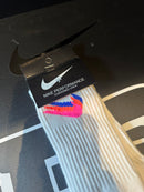 Meia Nike Sport Swoosh Color Cano Alto Branco - Pronta Entrega