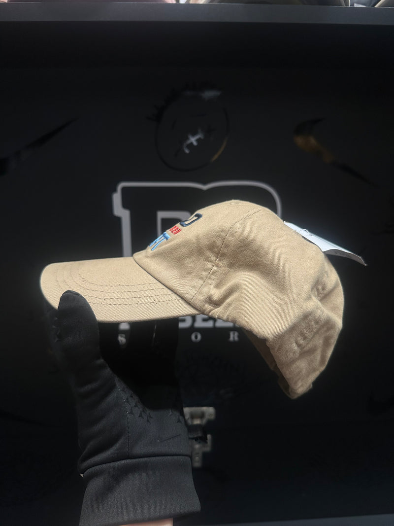 Boné Aba Curva Polo Ralph Lauren Sport Bege - Pronta Entrega