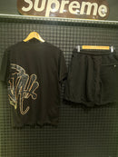 Conjunto Syna Camiseta + Short Black/Rose - Pronta Entrega