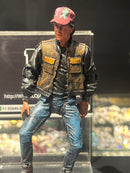 Boneco de Ação Marty Mcfly Hoverboard 18cm Resina - Pronta Entrega