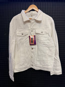 Jaqueta Jeans Corteiz x Denim Genes White - Pronta Entrega