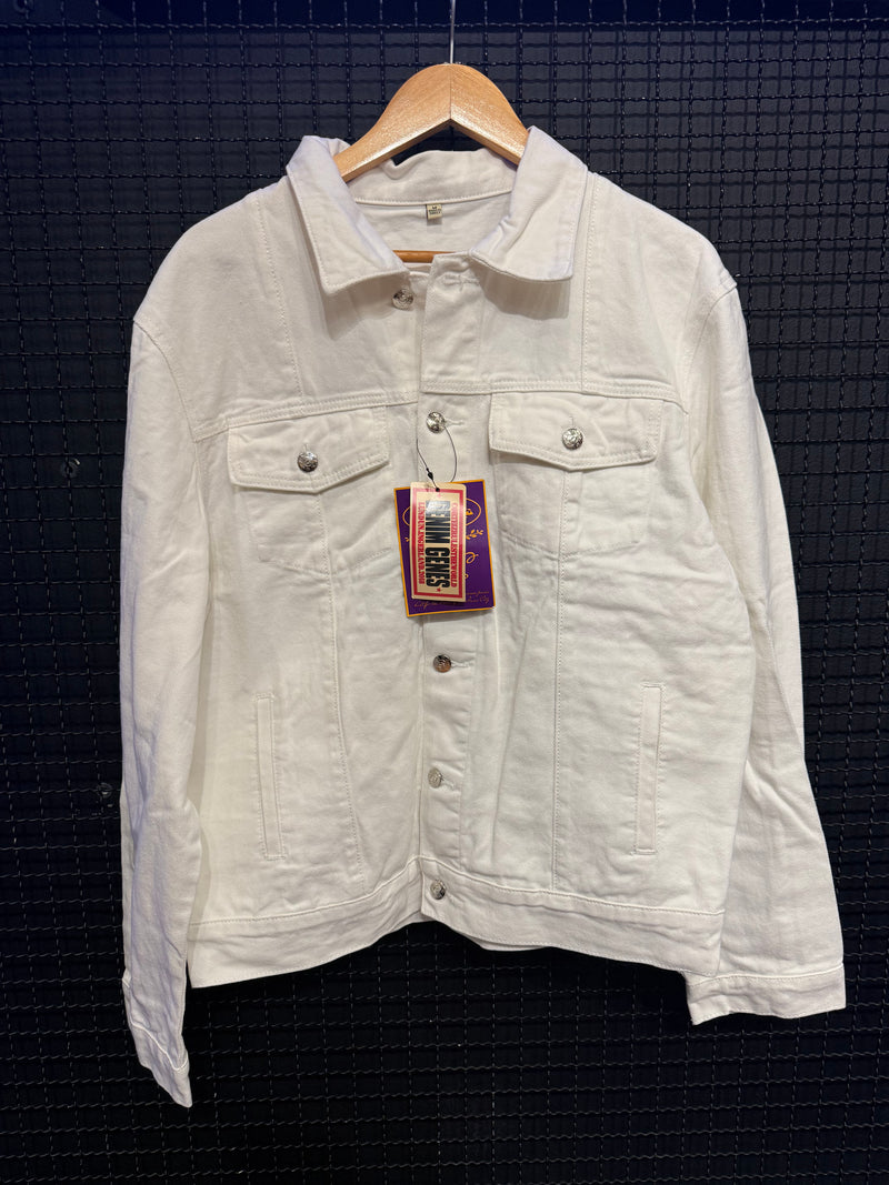 Jaqueta Jeans Corteiz x Denim Genes White - Pronta Entrega