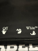 Bolsa Bag Off-White Cross Body Preto  Alça Amarela - Pronta Entrega