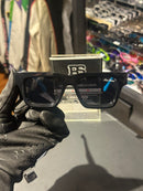 Óculos Louis Vuitton Retangular Armação Azul Lente Preta - Pronta Entrega