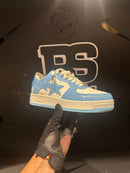 Tênis BAPE A Bathing APE Court Sta Blue White - Pronta Entrega