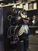 Bearbrick Venom Black 400% Medicom Toy Boneco Colecionável 28cm - Pronta Entrega