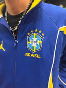 Conjunto Tracksuit Jordan Brasil Azul Amarelo 2026/27 - Pronta Entrega