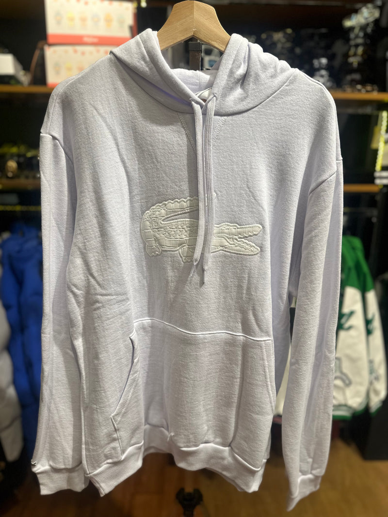Moletom com Gorro Lacoste Branca - Pronta Entrega
