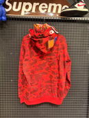 Jaqueta Bape Shark Camo Red Duo Hoodie - Pronta Entrega