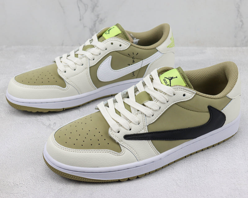 Jordan 1 Retro Low Golf Travis Scott Neutral Olive - Encomenda