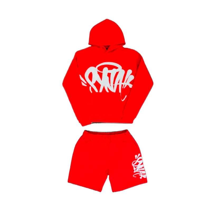 Conjunto Team Syna Hood Twinset Red - Encomenda