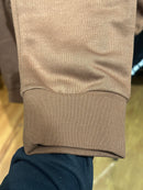 Calça Moletom Nike Standard Fit Marrom Com Punho - Pronta Entrega