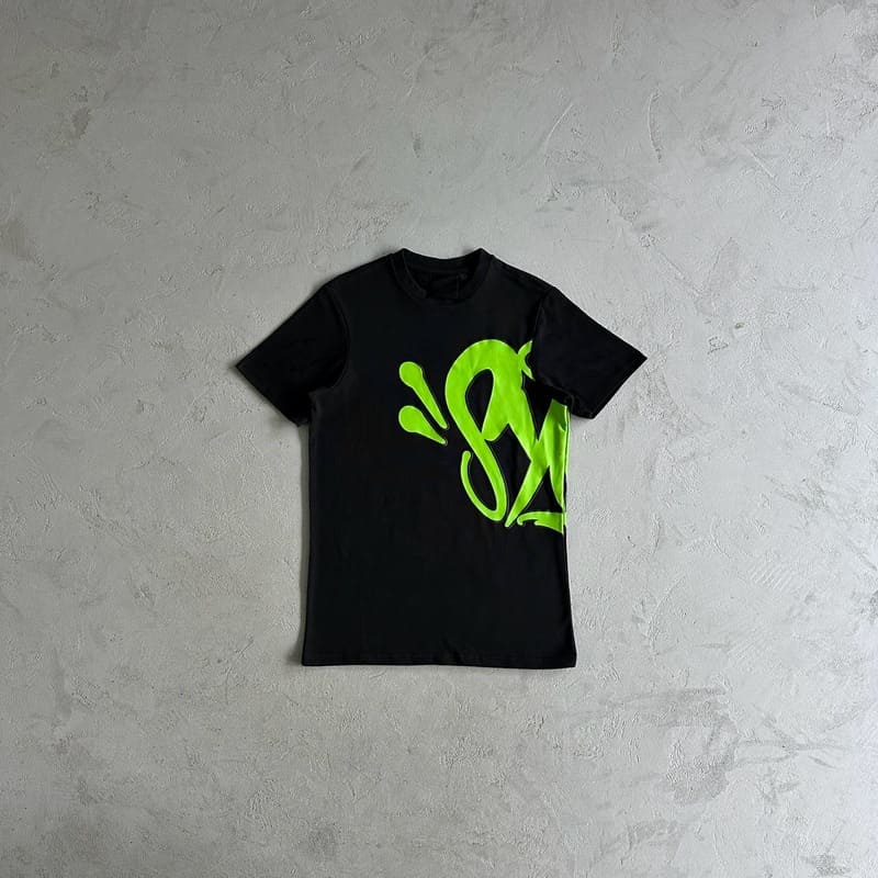 Camiseta Synaworld OG Logo Black/Green - Encomenda