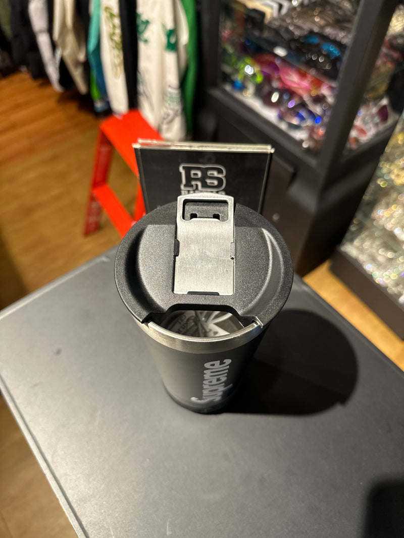 Copo Térmico Supreme Preto 473ML Com Caixa de Som Embutida e Abridor de Lata - Pronta Entrega